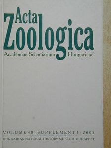 Acta Zoologica 2002. Vol. 48. Supplement 1. [antikvár]