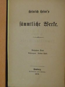Heinrich Heine - Heinrich Heine's sämmtliche Werke 17/III. (Gótbetűs) [antikvár]