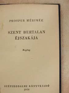 Prosper Mérimée - Szent Bertalan éjszakája [antikvár]