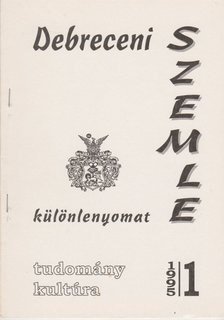 Gunst Péter - Debreceni szemle 1995/1. - Különlenyomat [antikvár]