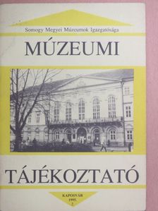 Dr. Szapu Magda - Múzeumi tájékoztató 1995/2. [antikvár]