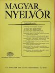 Balázs Géza - Magyar Nyelvőr 1989. július-szeptember [antikvár]