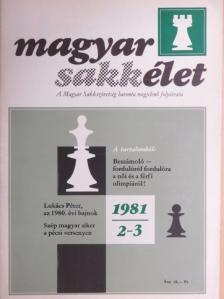 Dr. Eperjesi László - Magyar Sakkélet 1981. február-március [antikvár]