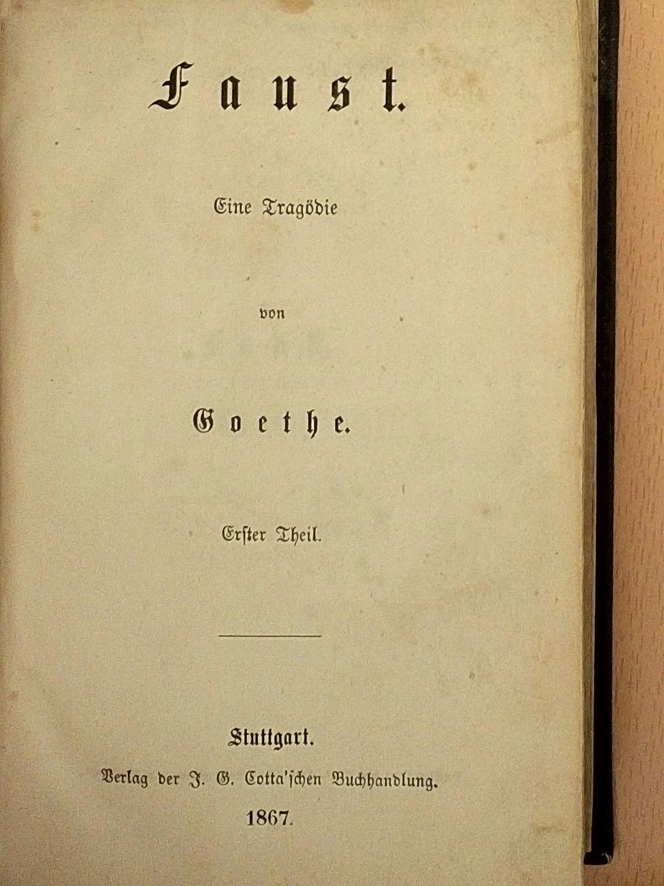 Goethe - Faust I-II. (gótbetűs) [antikvár]
