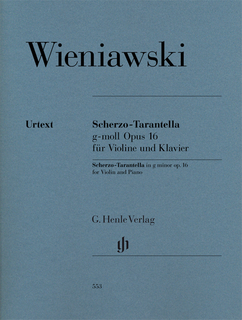 WIENIAWSKI - SCHERZO-TARANTELLA g-MOLL OP.16 FÜR VIOLINE UND KLAVIER
