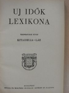 Uj Idők Lexikona 16. (töredék) [antikvár]