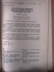Vékony László - A mai Jugoszlávia területére vonatkozó cikkek jegyzéke a Temesvári Régészeti Társulat Értesítőjében 1875-1917 [antikvár]