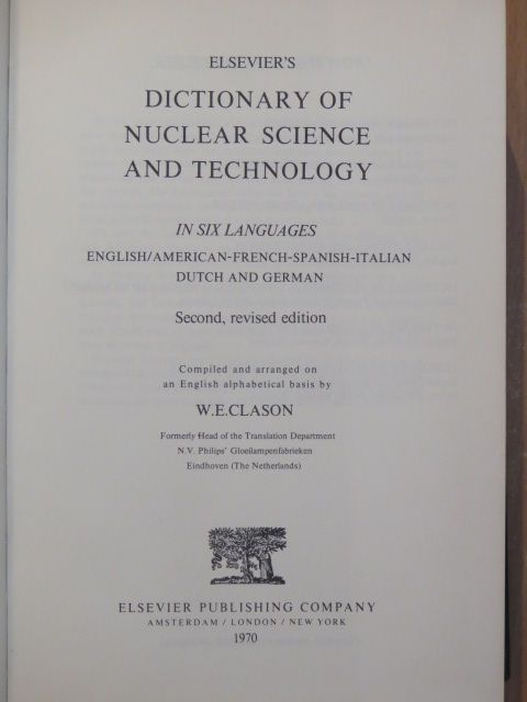 Elsevier's Dictionary of Nuclear Science and Technology [antikvár]