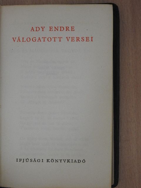 Ady Endre - Ady Endre válogatott versei [antikvár]