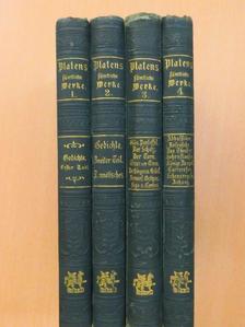 August von Platen - Platens sämtliche Werke in vier Bänden I-IV. (gótbetűs)  [antikvár]