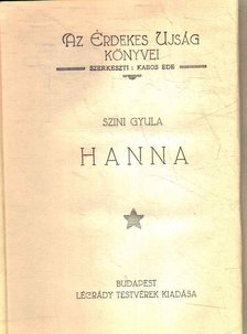 Szini Gyula - Hanna [antikvár]