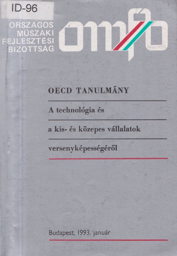 A technológia és a kis- és közepes vállalatok versenyképességéről [antikvár]