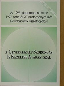 Dr. Elie-Georges Hantouche - A generalizált szorongás és kezelése Atarax-szal [antikvár]