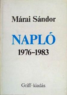 Márai Sándor - Napló 1976-1983 [antikvár]