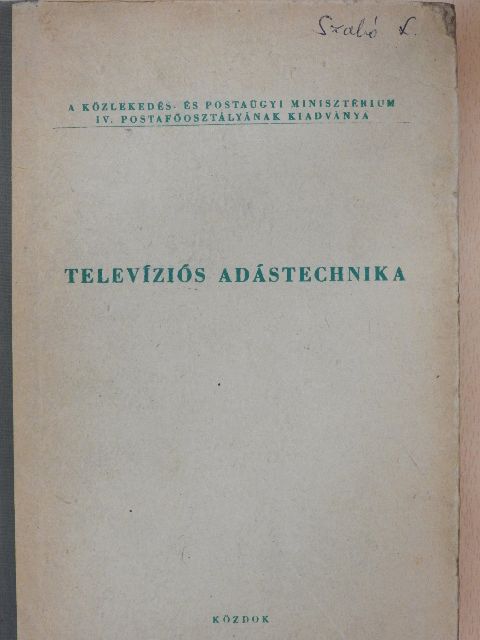 Villányi Ottó - Televíziós adástechnika [antikvár]