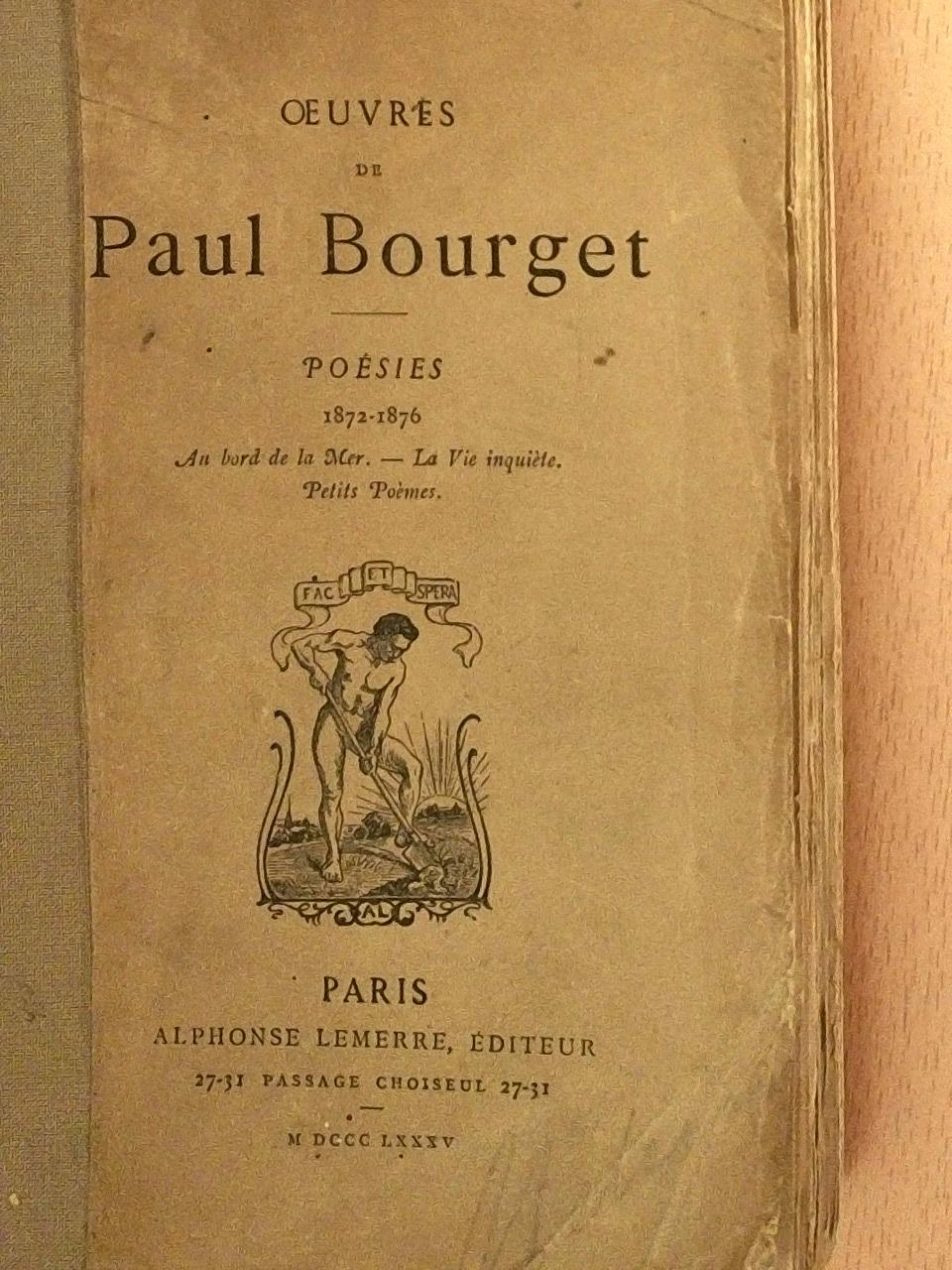 Paul Bourget - Oeuvres de Paul Bourget [antikvár]