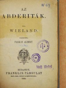 Wieland - Az abderiták [antikvár]