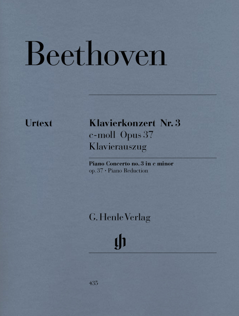 BEETHOVEN - KLAVIERKONZERT NR.3 c-MOLL OP.37 KLAVIERAUSZUG URTEXT (KÜTHEN/KANN)
