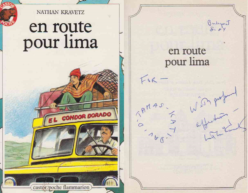 Kravetz, Nathan - En Route Pour Lima (dedikált) [antikvár]