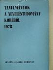 Bábosik István - Tanulmányok a neveléstudomány köréből 1978. [antikvár]