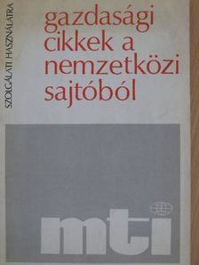 Gazdasági cikkek a nemzetközi sajtóból 1971. szeptember 30. [antikvár]