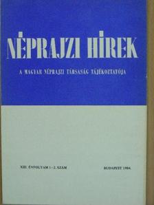 Néprajzi Hírek 1984/1-2. [antikvár]