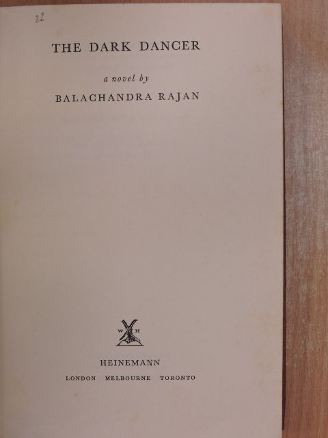 Balachandra Rajan - The Dark Dancer [antikvár]