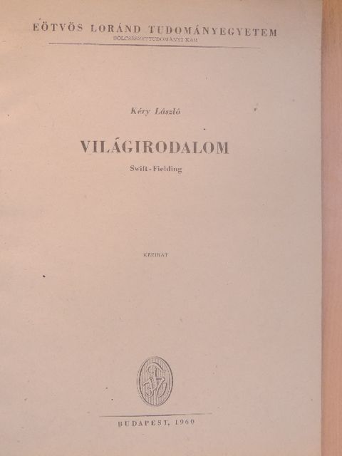 Kéry László - Világirodalom [antikvár]