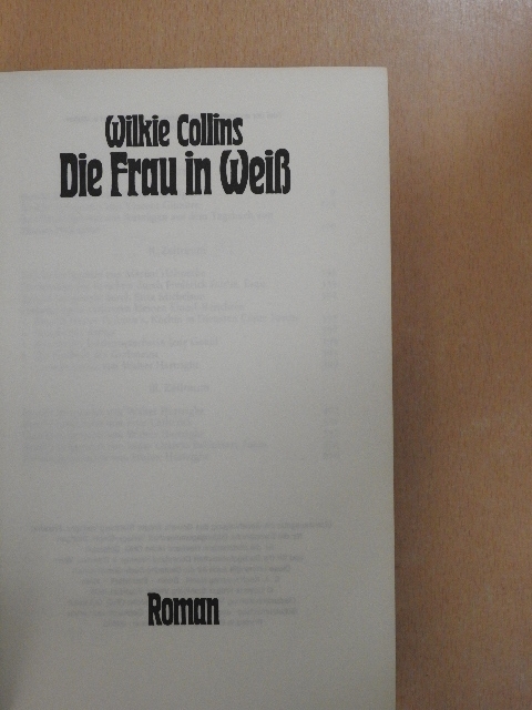 Wilkie Collins - Die Frau in Weiß [antikvár]
