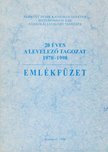 Seregély István, Kránitz Mihály - 20 éves a levelező tagozat 1978-1998 - Emlékfüzet [antikvár]