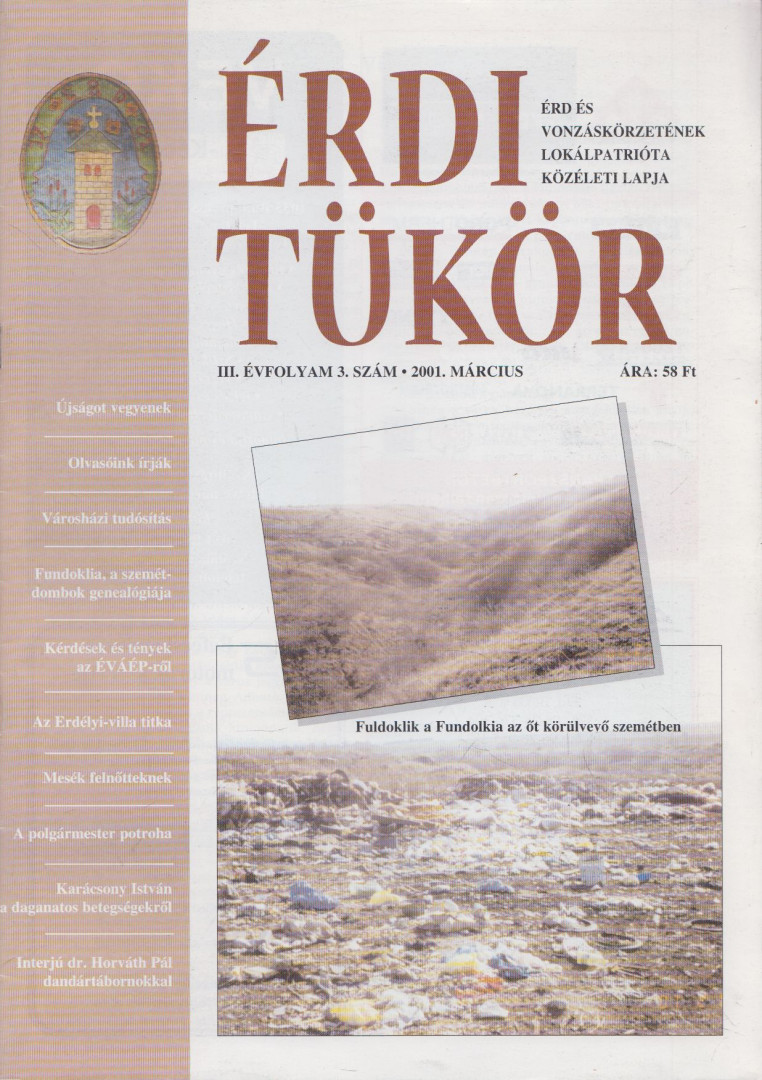 Bartos Kornélia Csilla - Érdi Tükör III. évfolyam / 3. szám [antikvár]