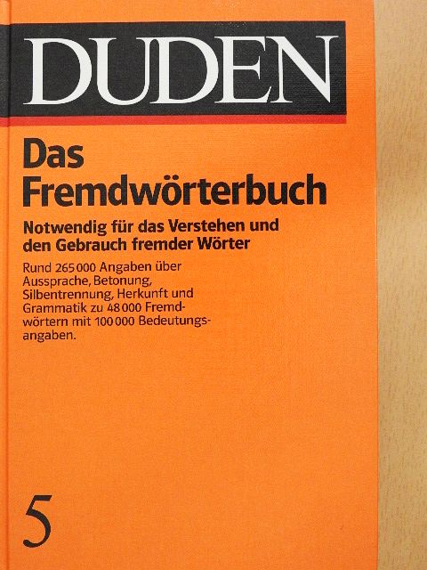 Duden 5 - Das Fremdwörterbuch [antikvár]