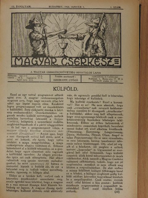 Gyökössy Endre - Magyar Cserkész 1922-1923. (nem teljes évfolyam) [antikvár]