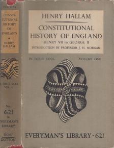 Henry Hallam - Constitutional History of England Volume One [antikvár]