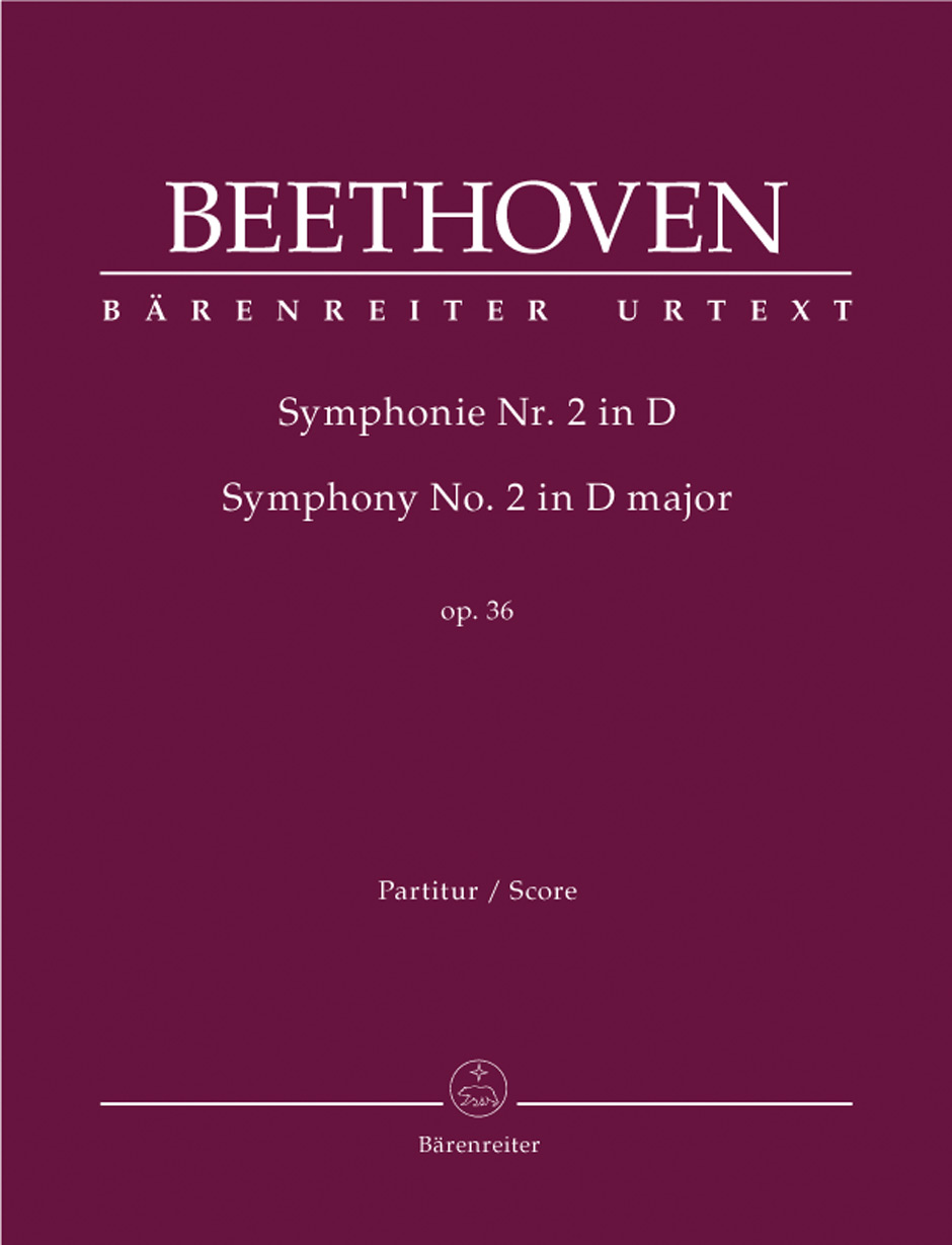 BEETHOVEN - SYMPHONIE NR.2 IN D OP.36 PARTITUR URTEXT (JONATHAN DEL MAR)