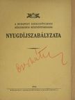 A Budapest Székesfővárosi Közlekedési Részvénytársaság Nyugdíjszabályzata [antikvár]
