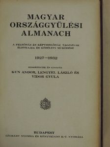 Magyar Országgyülési Almanach 1927-1932 [antikvár]