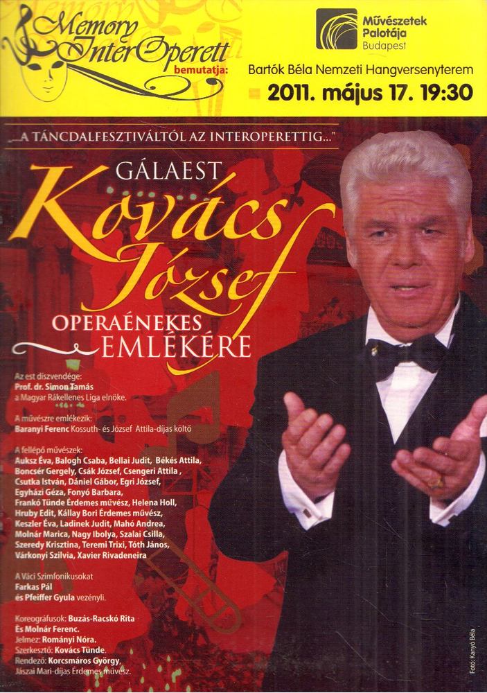 Gálaest Kovács József operaénekes emlékére [antikvár]