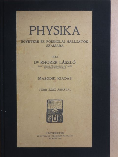 Dr. Rhorer László - Physika [antikvár]