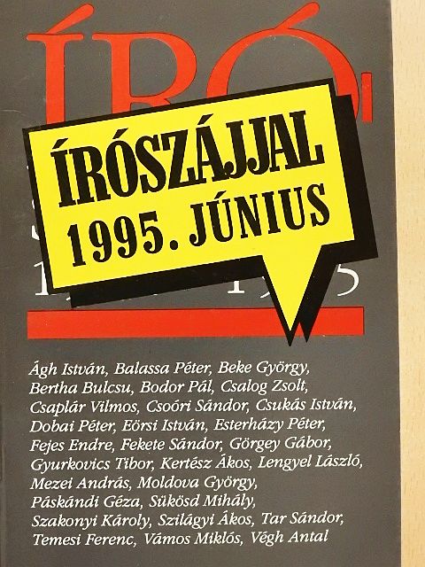 Bodó Károly - Írószájjal 1995. június [antikvár]
