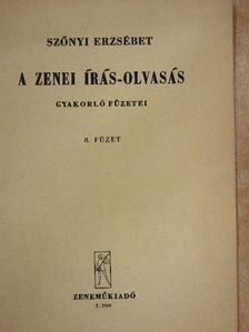 Szőnyi Erzsébet - A zenei írás-olvasás gyakorló füzetei 8. [antikvár]