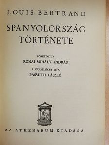 Louis Bertrand - Spanyolország története [antikvár]