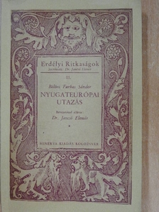 Bölöni Farkas Sándor - Nyugateurópai utazás [antikvár]