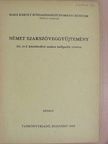 K. Nagy István - Német szakszöveggyűjtemény [antikvár]
