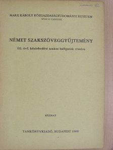 K. Nagy István - Német szakszöveggyűjtemény [antikvár]