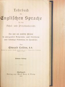 Edward Collins - Lehrbuch der Englischen Sprache (Gótbetűs) [antikvár]