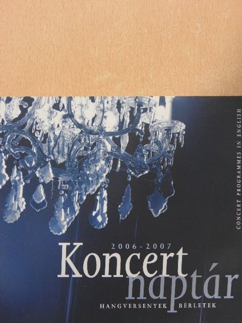 Koncertnaptár 2006-2007 [antikvár]