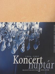 Koncertnaptár 2006-2007 [antikvár]