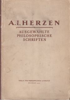 Herzen, A.I. - Ausgewählte philosophische Schriften [antikvár]