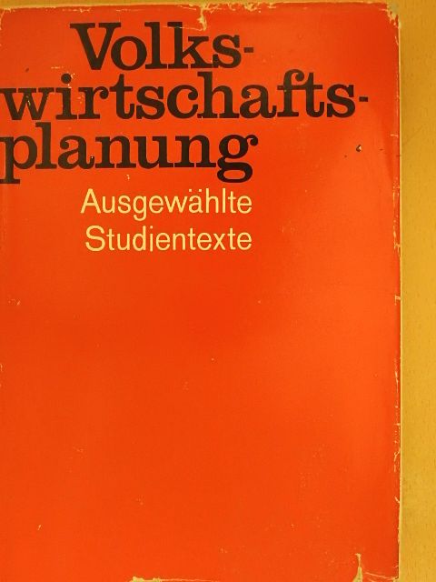 Hans Knop - Volkswirtschaftsplanung [antikvár]